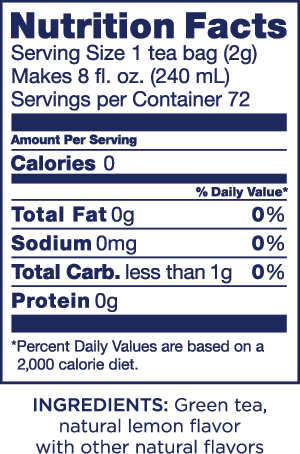 Nutritional information image
