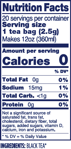 Nutritional information image