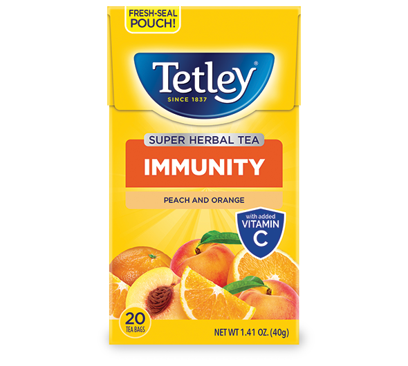 Tetley USA, Orange Peach Herbal