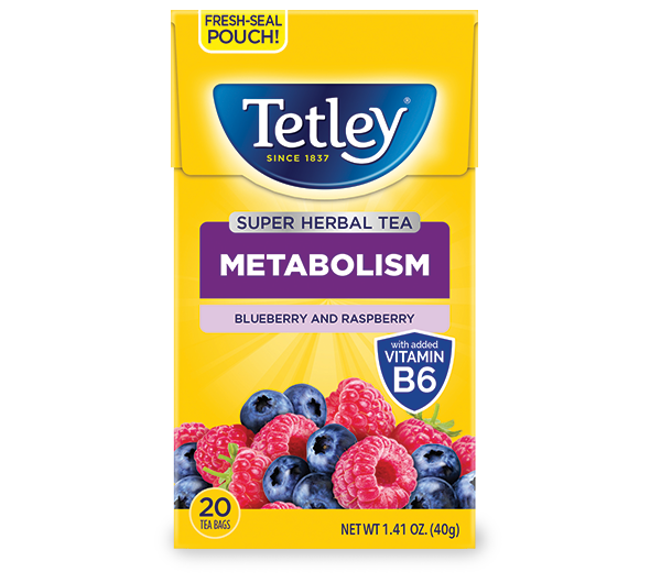 最高の Vitamin with Raspberry & Blueberry | USA Tetley B6 1 FAST | 茶葉・粉末ティー